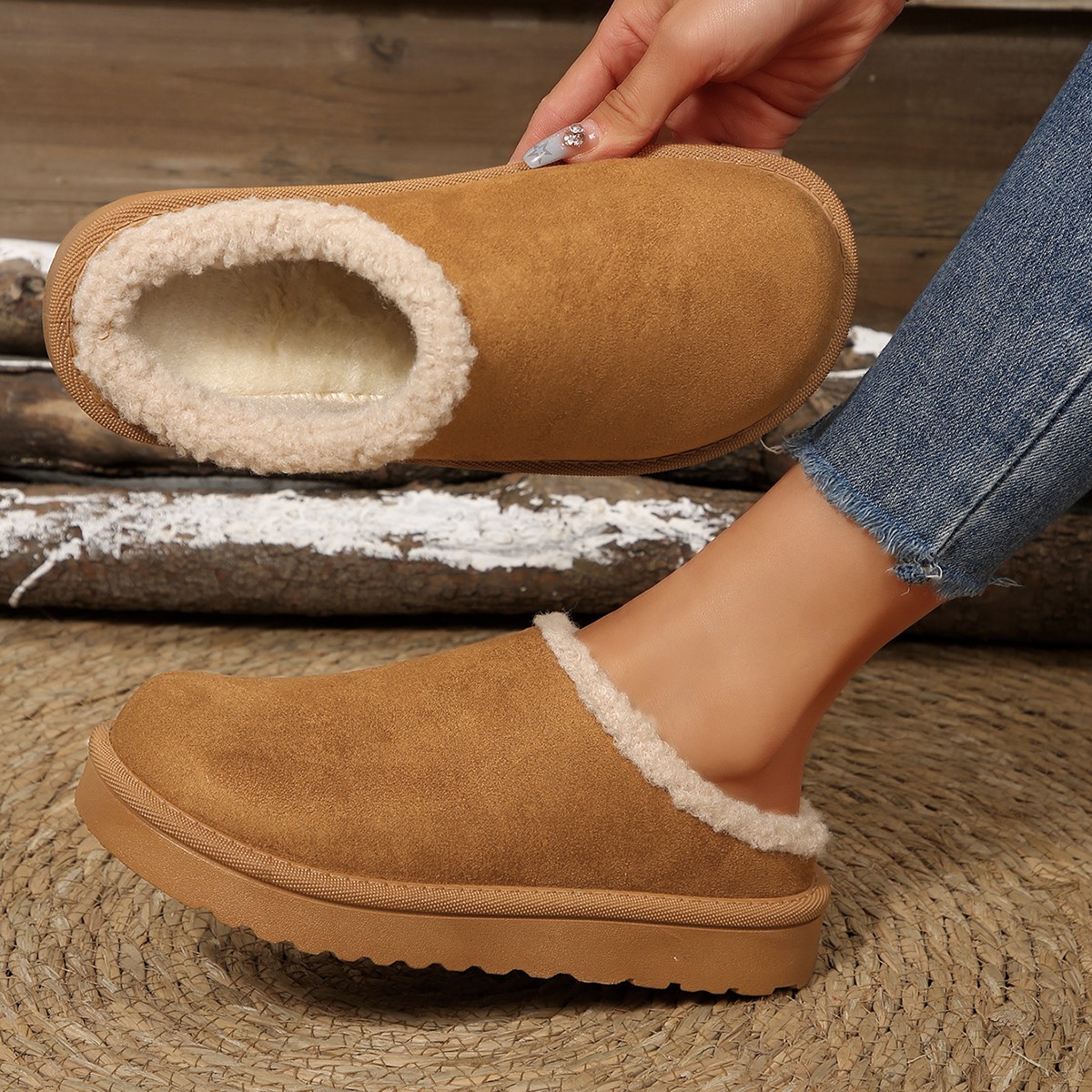 Women Shoes Boots - Pantofole da donna alla moda, calde