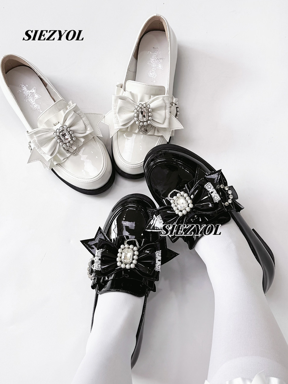 Women Shoes With Heels - Scarpe in Pelle Casual Stile Giapponese