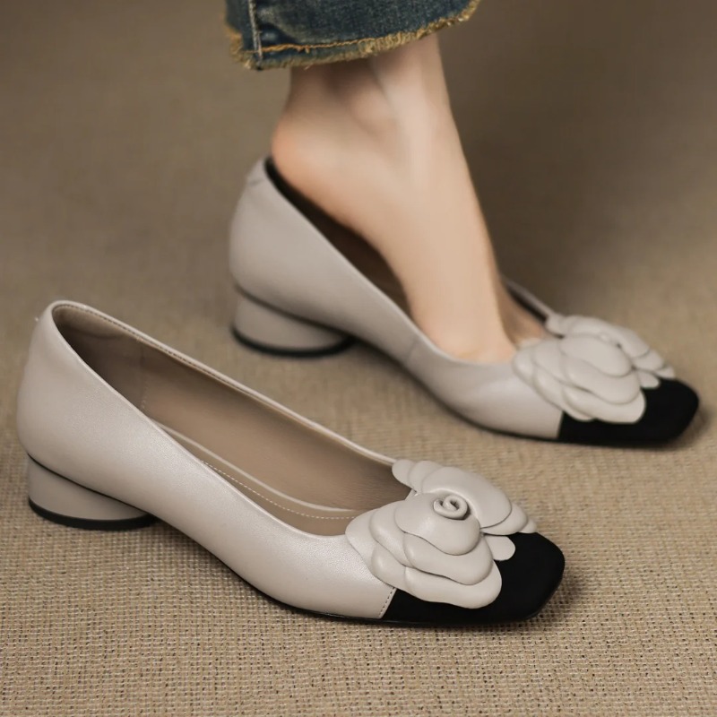 Women Shoes Formal - Taglie forti 34-41 décolleté slip-on patchwork