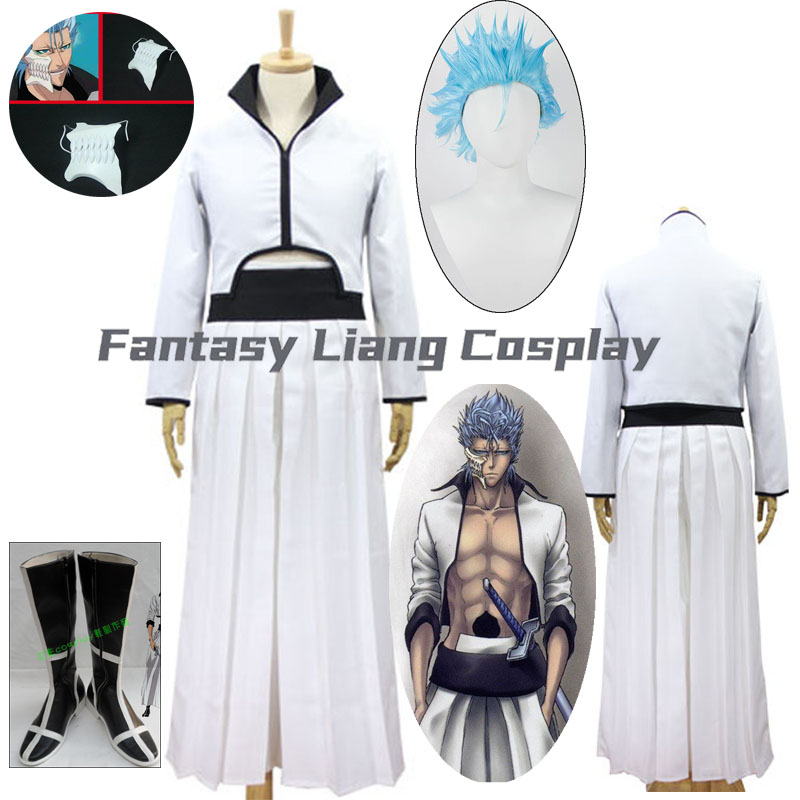 Women Shoes Japan - Costume cosplay Anime Grimmjow Jeagerjaques, parrucca,