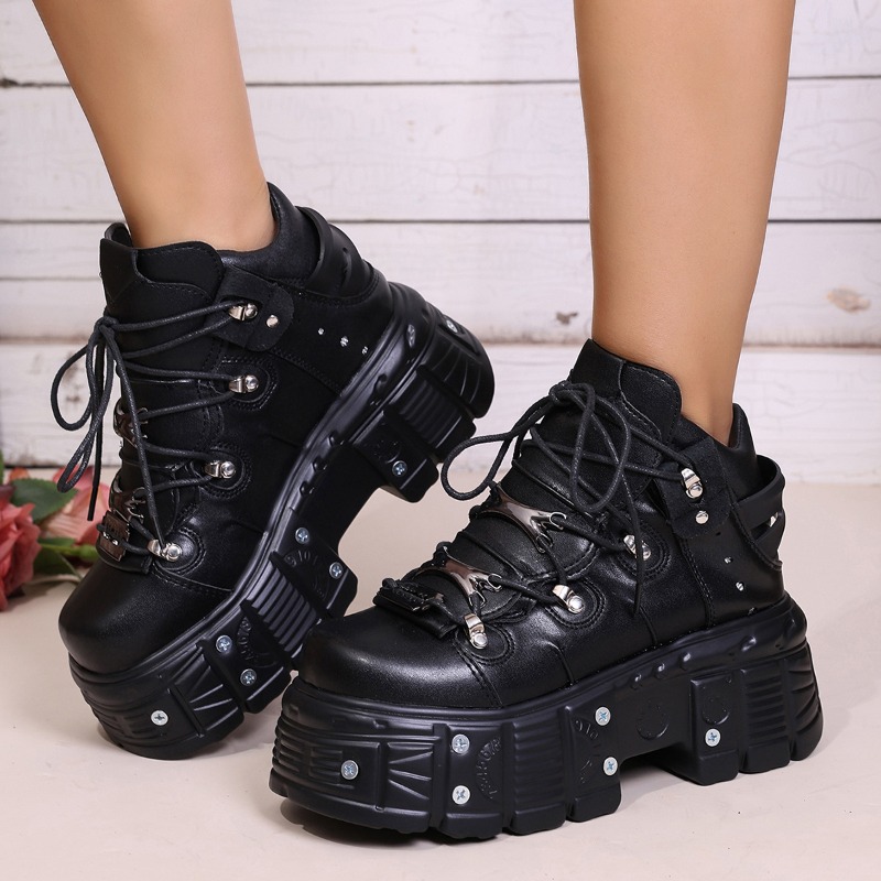 Suede Ankle Boot - Nuove Scarpe da Donna Stile Punk