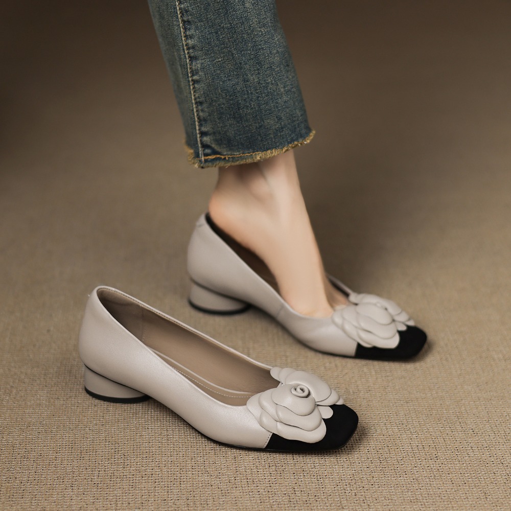 Scarpe singole con fiori alla  - Women Shoes With Heels recensione e prezzo