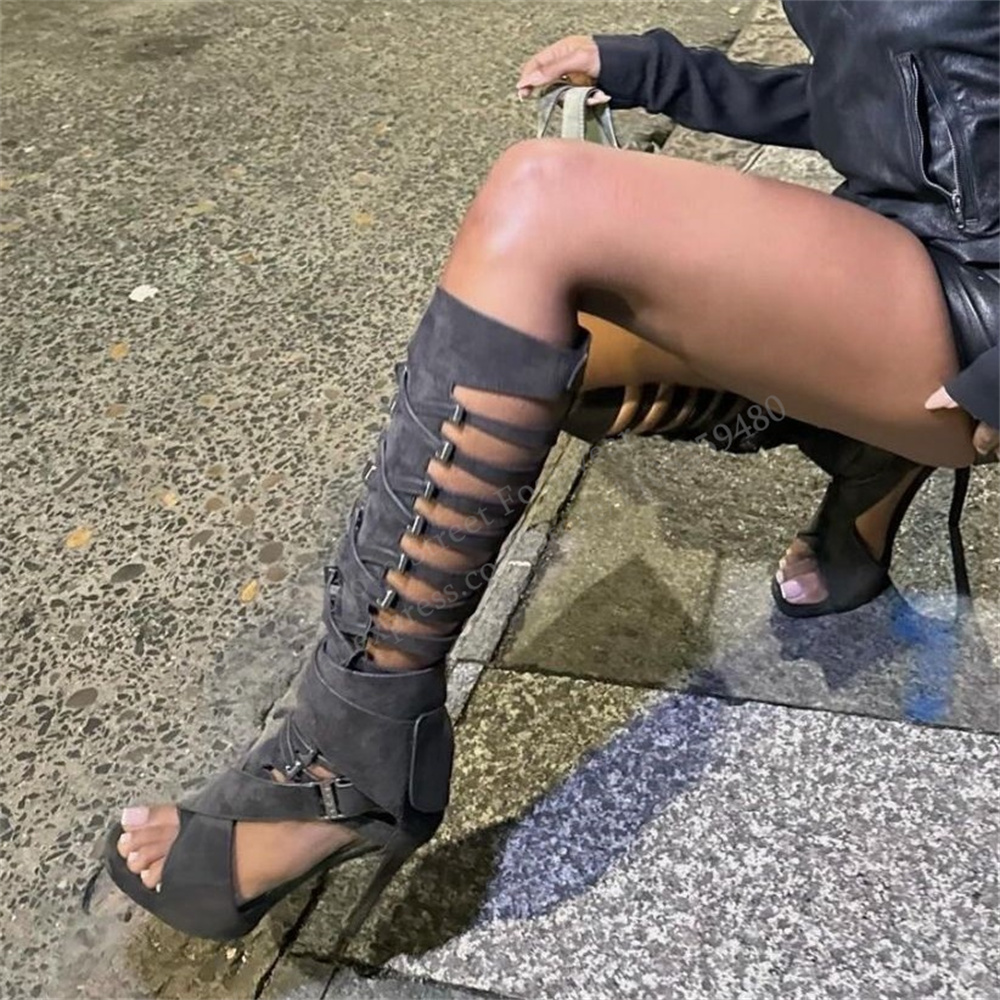 Sandali Lunghi Trendy con Tacc - Women Shoes Boots recensione e prezzo