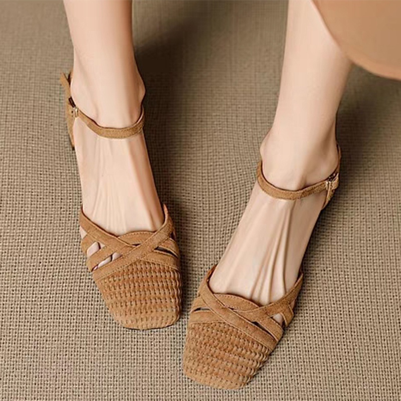 Sandali con tacco alto in tess - Square Toe Mule recensione e prezzo
