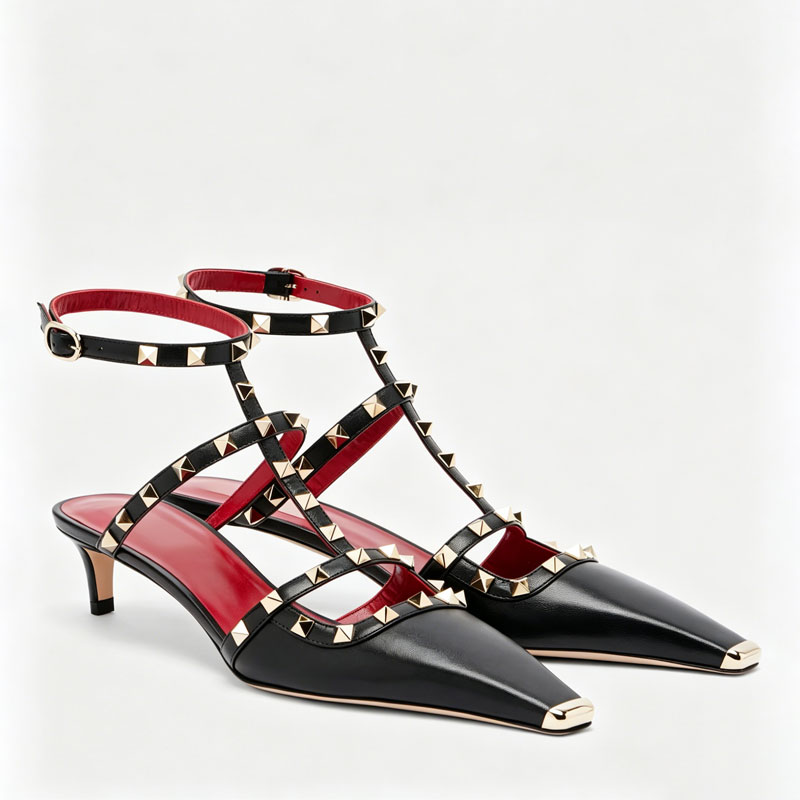 Sandali da donna con tacco bas - Square Toe Mule recensione e prezzo