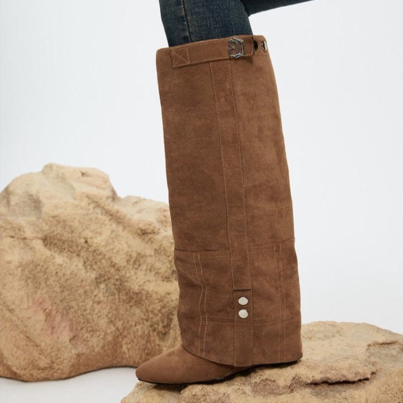 Stivali da donna Scarpe elegan - Suede Ankle Boot recensione e prezzo
