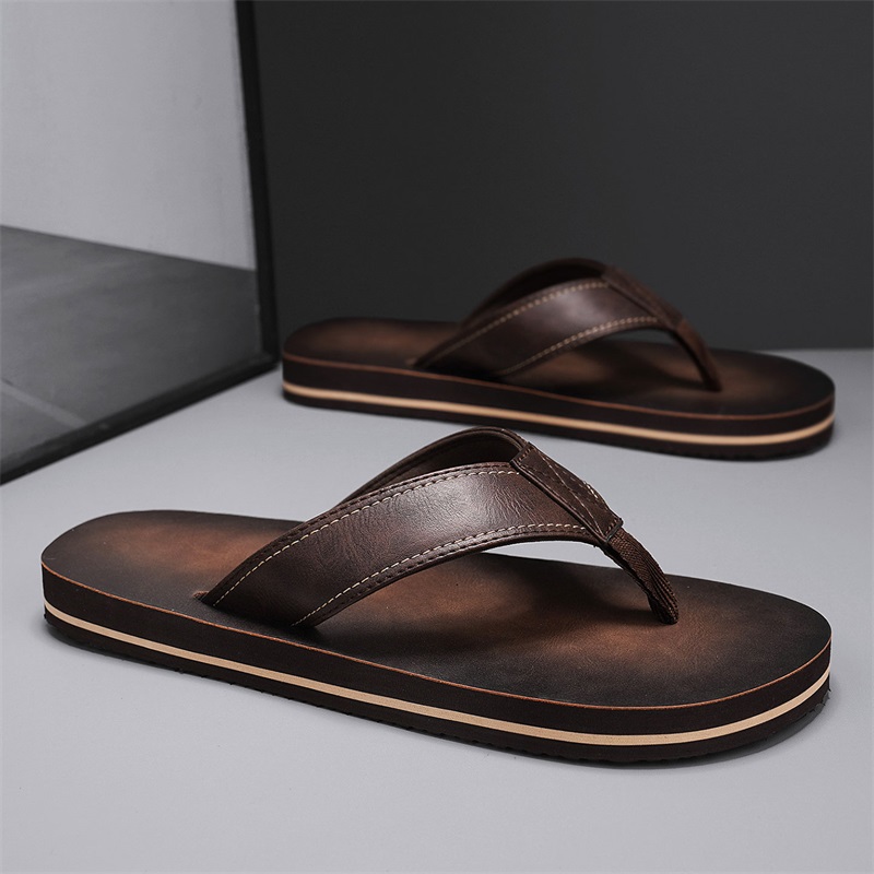 Infradito da uomo in ecopelle  - Thong Flat Sandal recensione e prezzo