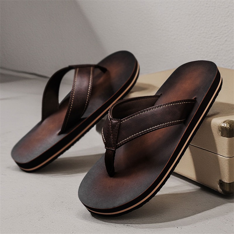 Infradito da uomo in ecopelle  - Thong Flat Sandal recensione e prezzo
