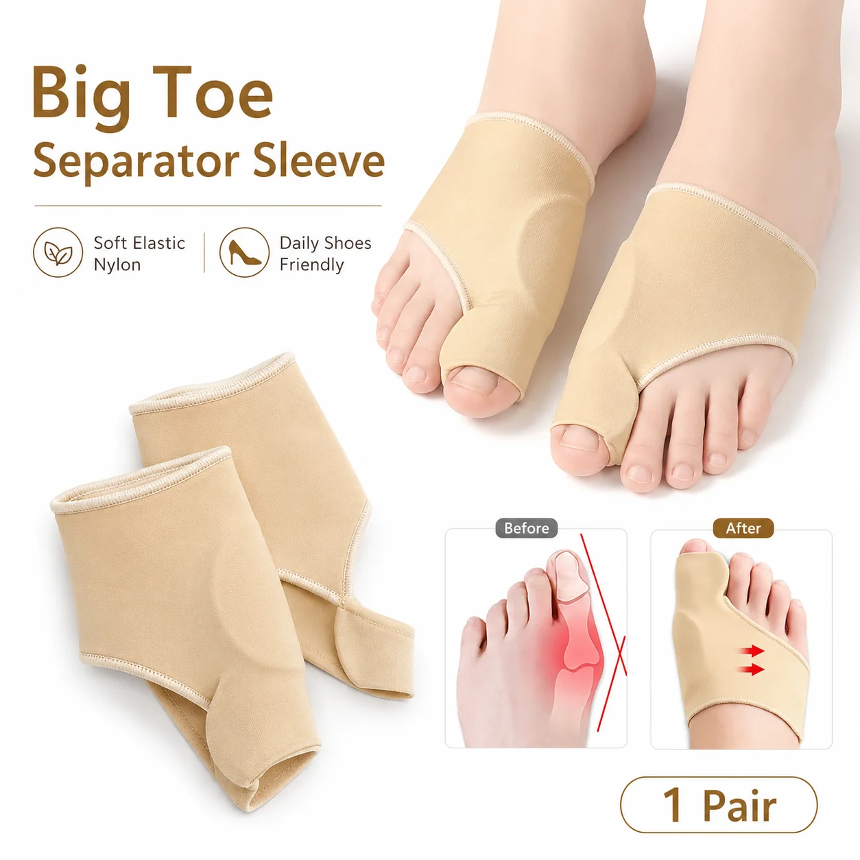 Protezione per alluce valgo, d - Women'S Shoes For Bunions recensione e prezzo